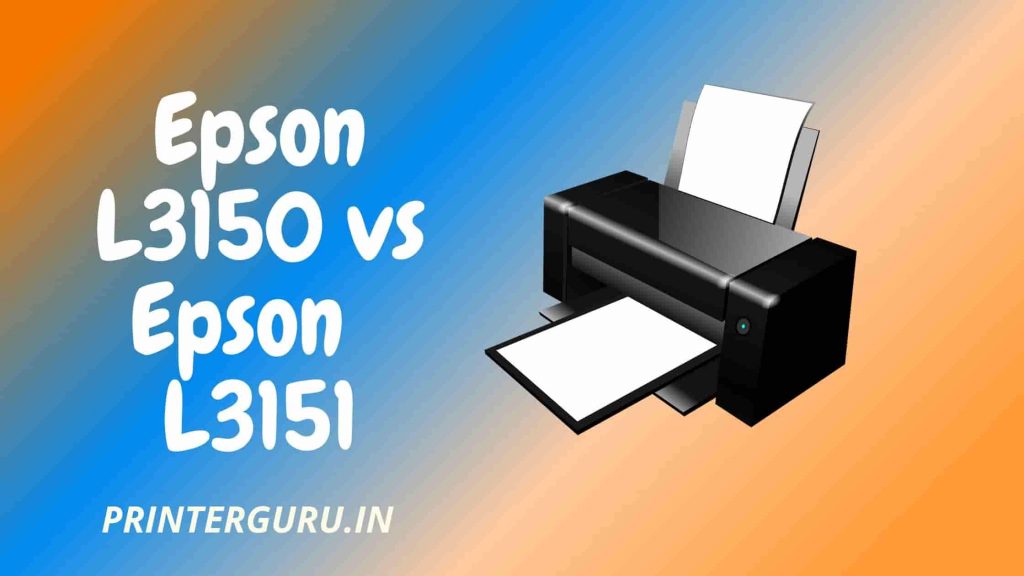 Epson L3150 vs Epson L3151