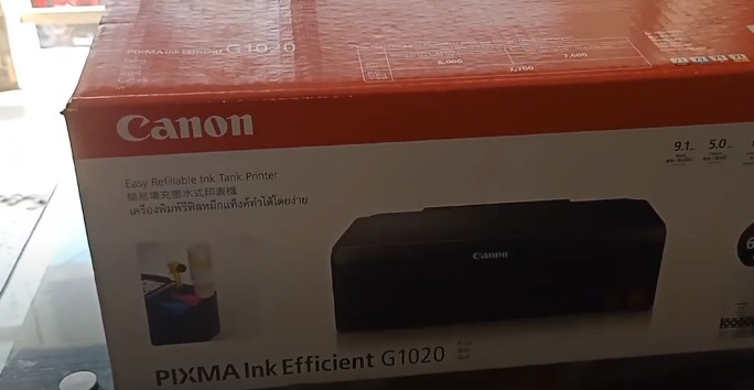 This is the box you are getting with Canon Pixma G1020 