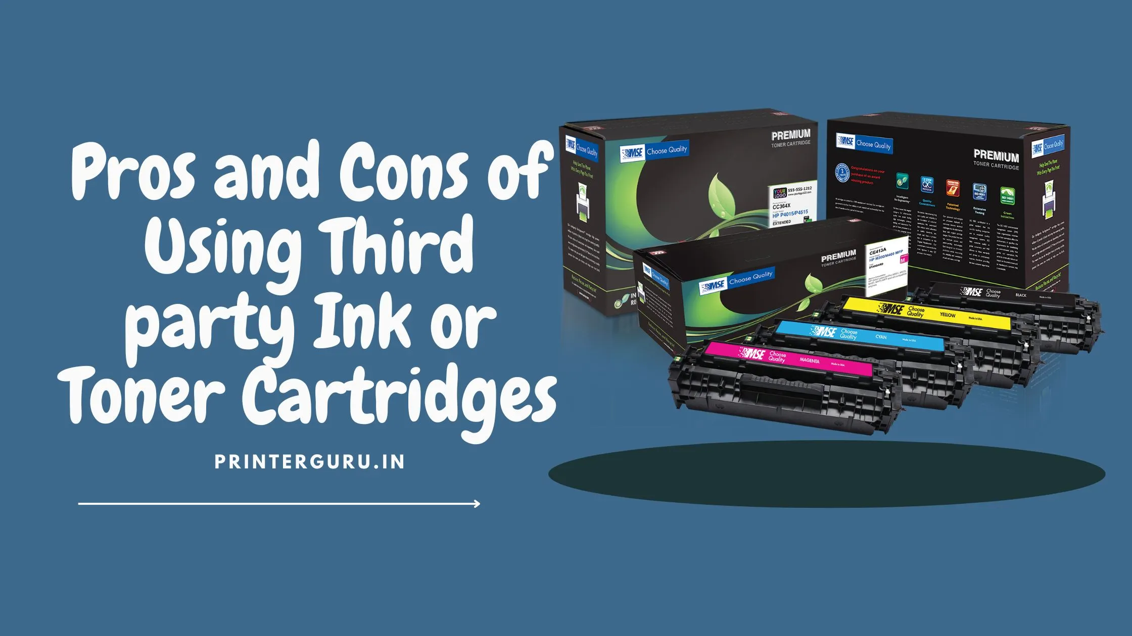 Pros and Cons of Using Third-party Ink or Toner Cartridges