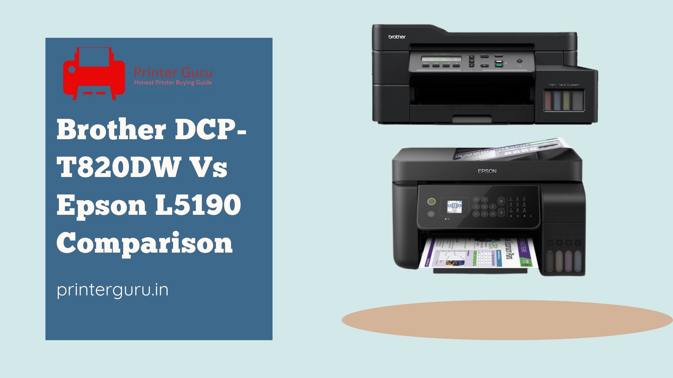 Brother DCP-T820DW Vs Epson L5190