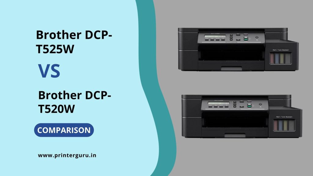 Brother DCP-T525W vs. DCP-T520W Comparison