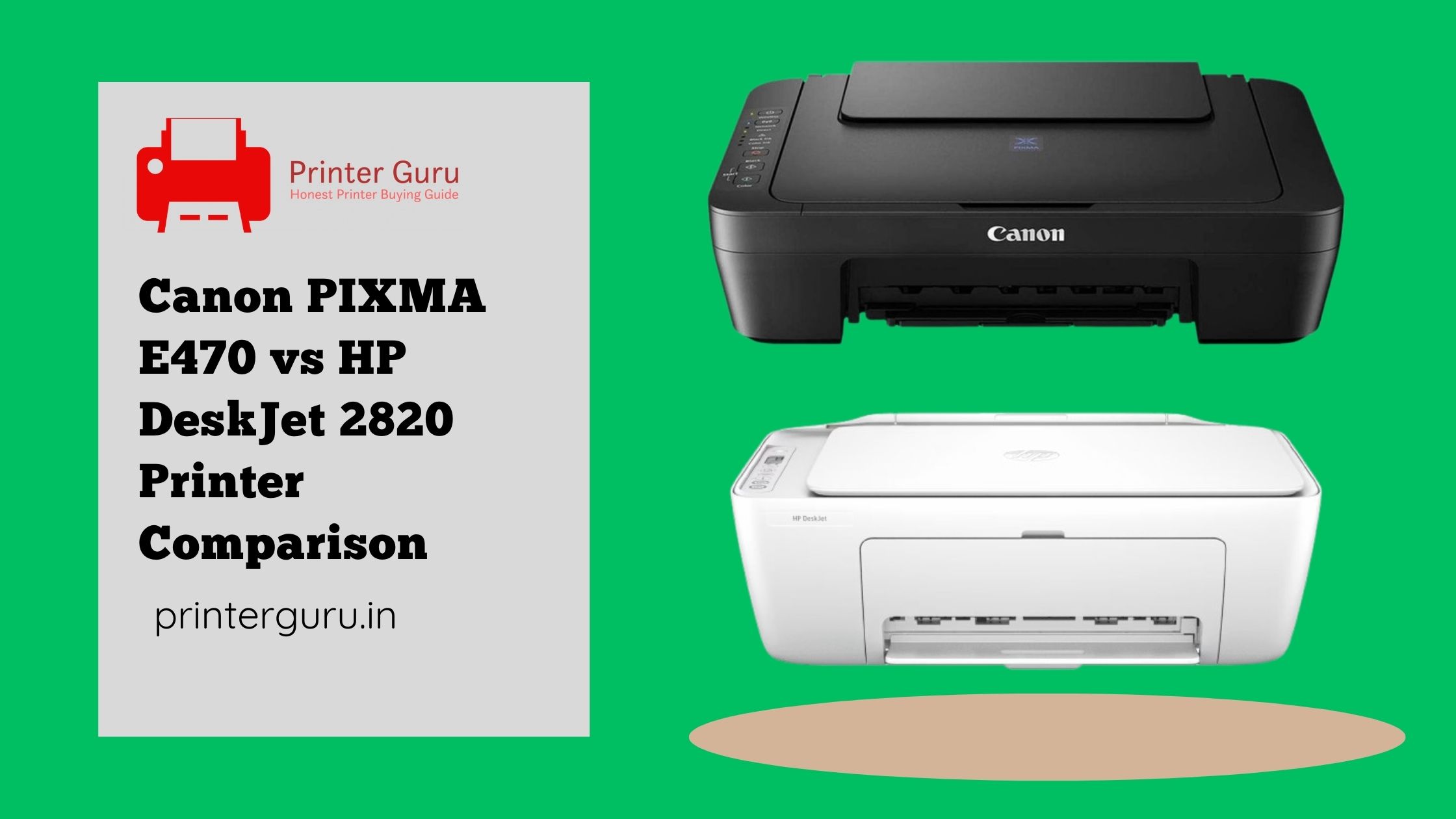 Canon PIXMA E470 vs HP DeskJet 2820