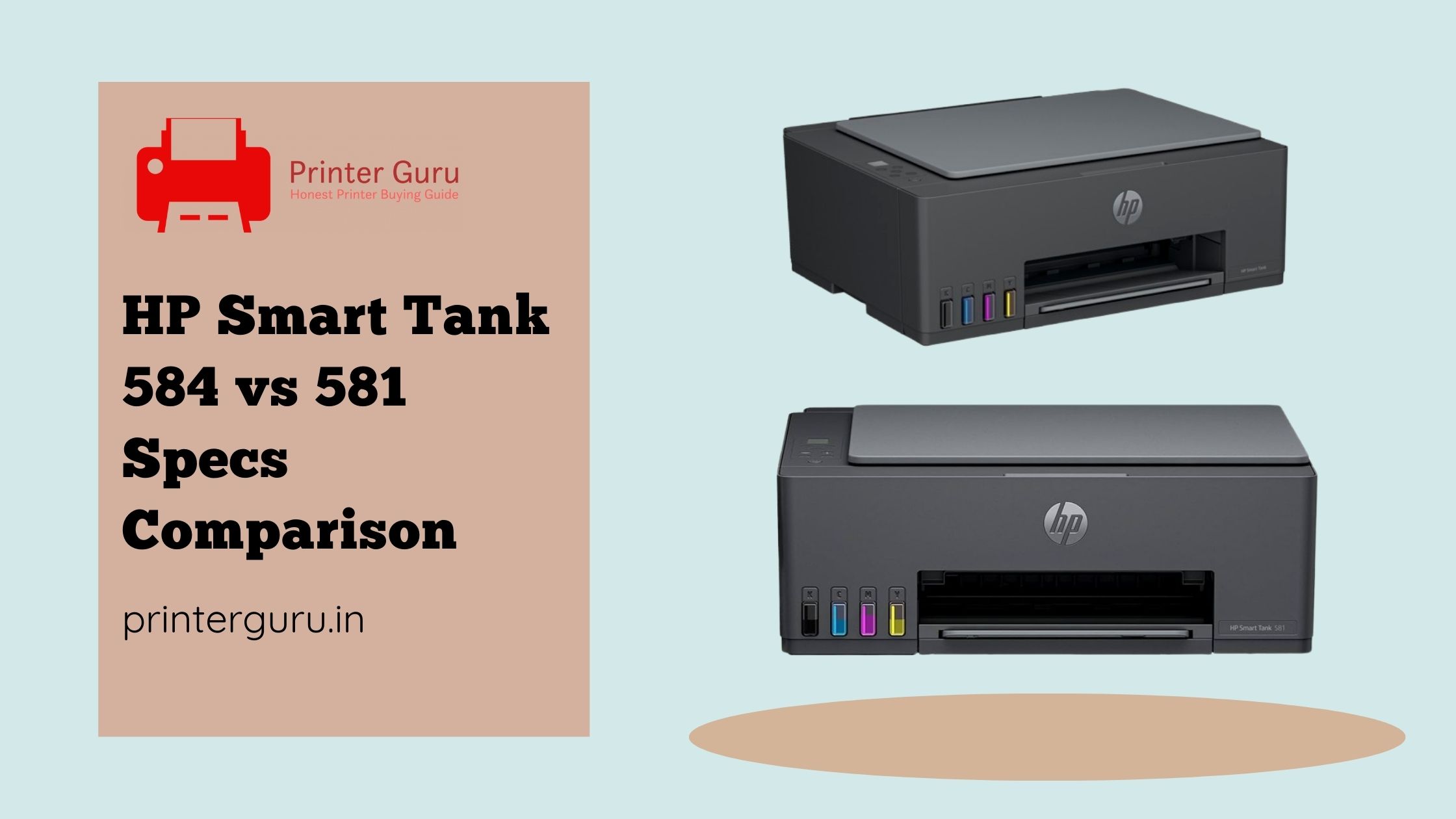 HP Smart Tank 584 vs 581