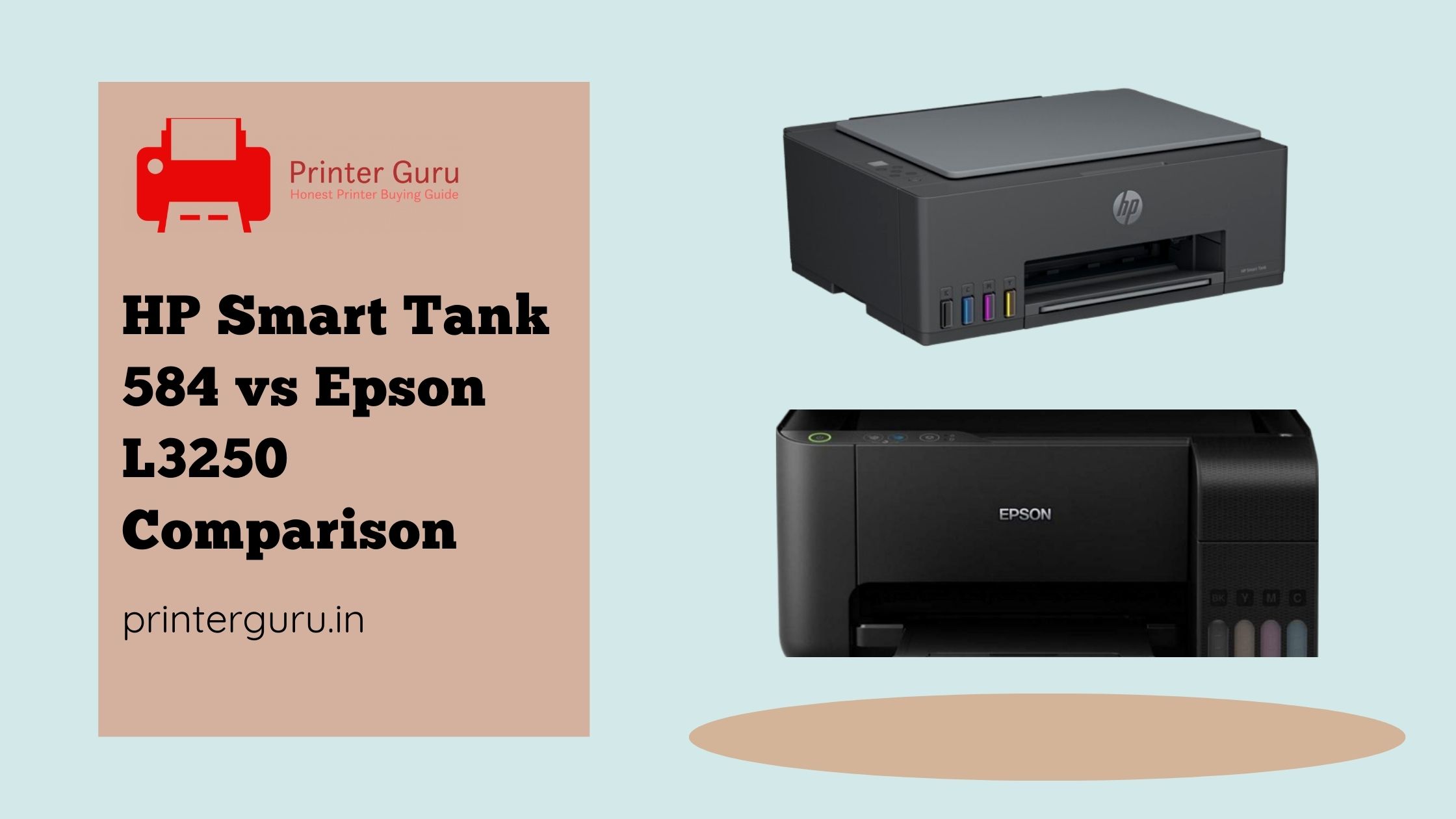HP Smart Tank 584 vs Epson L3250