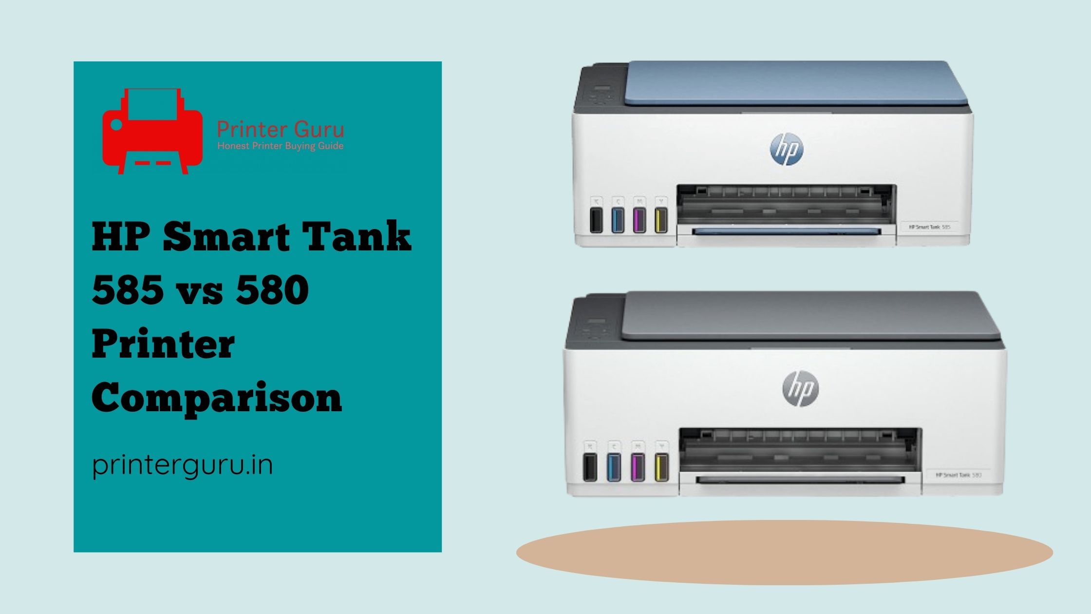 HP Smart Tank 585 vs 580