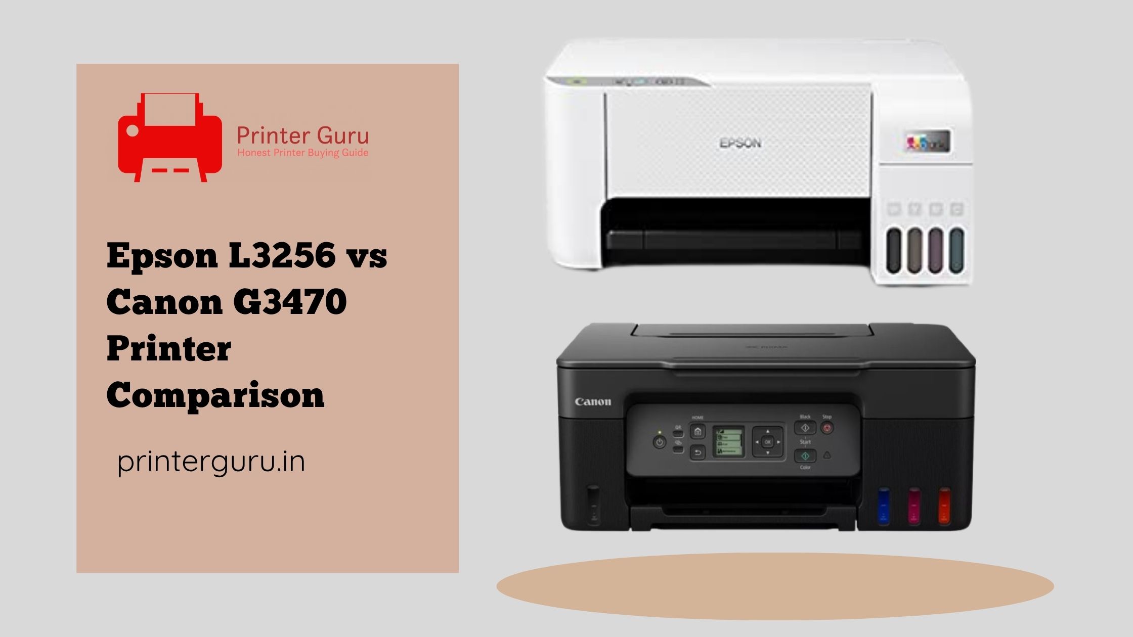 Epson L3256 vs Canon G3470